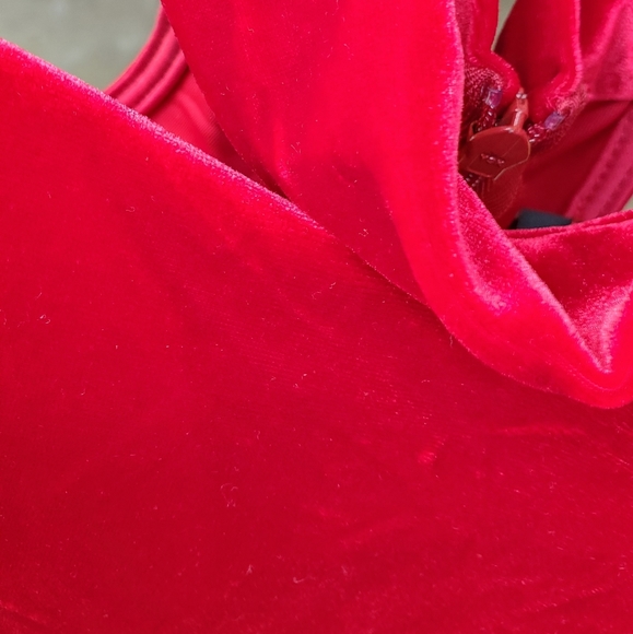 Sexy Fashionnova Red velvet dress - Picture 3 of 4